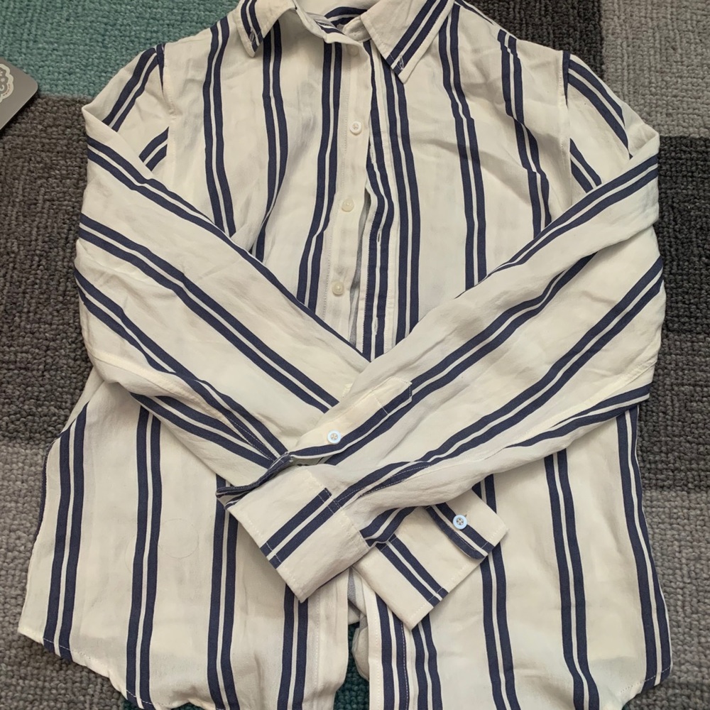 John Galt striped flannel
